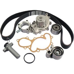 TKT-025 Engine Timing Belt Kit w/Water Pump Fit for 1996-2002 Toyota 4Runner 1995-1998 T100 1995-2004 Tacoma 2000-2004 Tundra 3.4L V6