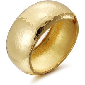 YBMYCM Chunky Gold Bangle Bracelets for Women Trendy Wide Chunky Cuff Bracelets Hammered Irregular Wrist Cuff Wrap Bracelet in Kuwait