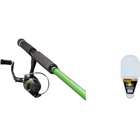 Lew's Crappie Thunder Jig/Troll Spinning Reel and Fishing Rod Combo, 9-Foot 2-Piece IM6 Graphite Blank, Size 75 Reel, Right or Left-Hand Retrieve, Crappie Thunder Green