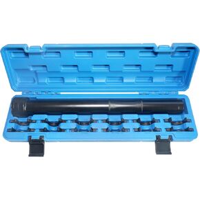 DPTOOL Inner Tie Rod Removal Tool Kit, Automotive Inner Tie Rod Tool Set with 12 Crowfoot Adapters, 1/2 Inch Drive Tube Tie Rods Tool, Suitable for Domestic & Import Cars