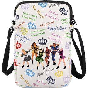 LEVLO Broadway Queen Cross Body Bag Musical Lover Gift Six Queen Musical Shoulder Bagg Broadway Musical Six Queen Merch