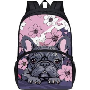 3D Funny Dachshund Print Backpack for Kids Girls, Lightweight Shoulder Bags Bookbag Student Schoolbag Large Capacity Daypack with Adjustable Strap for Travel Hiking