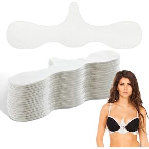 Boyiee Disposable Bra Sweat Liners Bulk Under Breast Sweat Absorber Pads Non Woven Underboob Sweat Pads for Women Sweat Rash