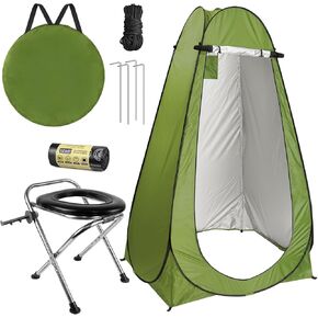 BLIKA Portable Toilet Kit for Adults, Instant Pop Up Privacy Tent