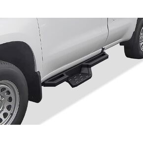 APS Stainless Steel Pocket Steps Side Bars Compatible with Chevy Silverado GMC Sierra 1500 2019-2024 Regular Cab & Silverado 1500 LTD Sierra 1500 LD 2022 & 2500 3500 2020-2024 (Exclude 19 1500 LD)