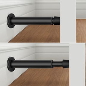 KOLAKO Door Stoppers, 8 Pack Door Stops for Wall, Gold Spring Door Stoppers with Rubber Bumper Baseboard Door Stop Wall Protector