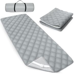 Cot Mattress Topper Pad Quilted, Foam Camping Cot Mattress Pad Non-Slip Super Soft Comfortable 75"x30", Cool Sleeping Cot Mattress Pad for Camp Cot/Rv Bunk/Narrow Twin Beds