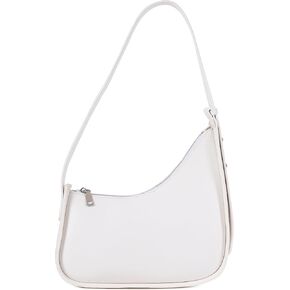 Rejolly Half Moon Bag for Women Underarm Crescent Hobo Bag Shoulder Purse PU Leather Trendy Handbag
