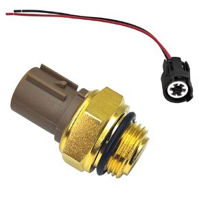 Radiator Coolant Fan Switch 37760-P00-003, Water Temperature Sensor Switch with Connector Pigtail Harness, Compatible with Honda Accord Civic CR-V Odyssey, Acura CL Integra RSX TL