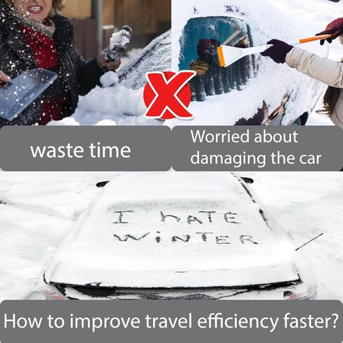 غطاء زجاج أمامي للسيارة Big Ant غطاء ثلجي للزجاج الأمامي 600D أكسفورد للثلج والثلج مقاوم للماء والحرارة والترهل (74 × 43 بوصة، رمادي) in Kuwait