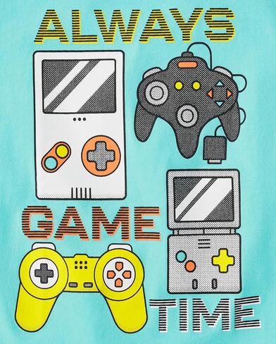 The Children's Place Boys' Gamer Short Sleeve Graphic T-Shirts,multipacks in Saudi Arabia