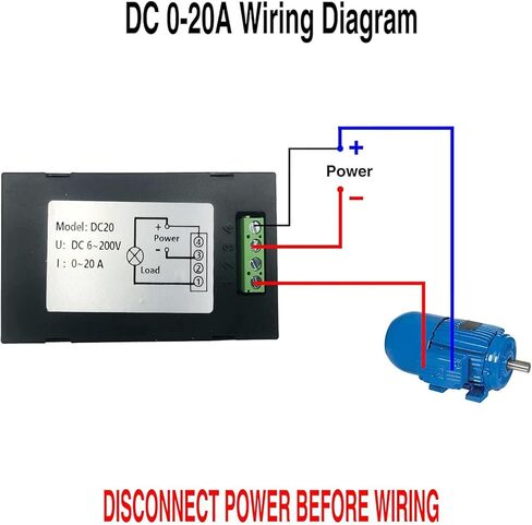 تيار مستمر 6-100 فولت 0-20A شاشة الكريستال السائل متعددة الوظائف رصد متر الرقمية الجهد الحالي الطاقة مقياس الطاقة المتعدد مقياس التيار الكهربائي الفولتميتر in Kuwait