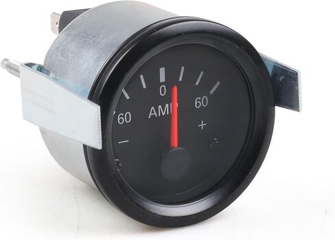 داينو سباق 2 "52 مللي متر السيارات سيارة قارب 60-0-60 أمبير متر مؤشر الأميتر الإلكتروني الضوء الأصفر أمبير مقياس متر 12 فولت in Kuwait