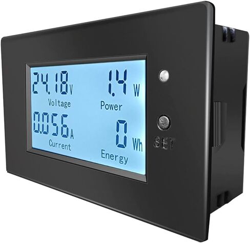 تيار مستمر 6-100 فولت 0-100 أمبير شاشة LCD متعددة الوظائف جهاز قياس الجهد الرقمي الحالي مقياس طاقة الطاقة مقياس متعدد مقياس التيار الكهربائي الفولتميتر مع تحويلة تيار 100 أمبير in Kuwait