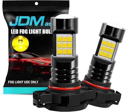 JDM ASTAR رقائق PX شديدة السطوع 5202 5201 مصابيح ضباب LED، أصفر ذهبي in Kuwait
