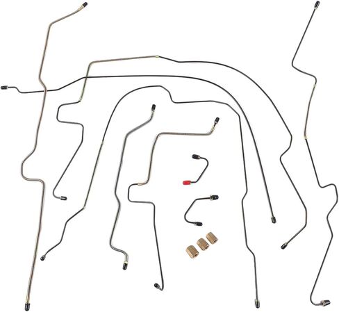 919-221 Stainless Steel Brake Line Kit Replacement for 1997-2006 Jeep Wrangler TJ in Saudi Arabia