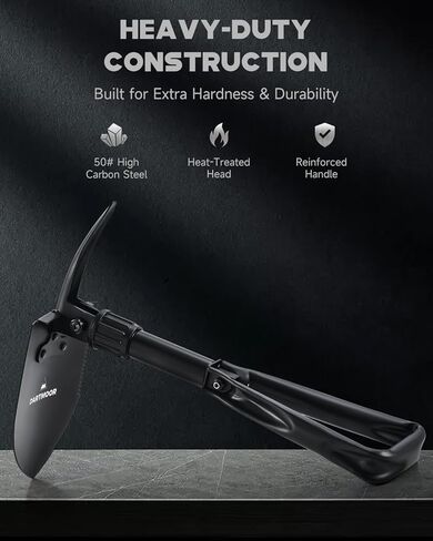 مجرفة صغيرة قابلة للطي من الفولاذ عالي الكربون، خفيفة الوزن محمولة في الهواء الطلق، مجرفة صغيرة قابلة للطي، أداة ترسيخ، التخييم، المشي لمسافات طويلة، الحفر، حقيبة الظهر، طوارئ السيارة in Kuwait