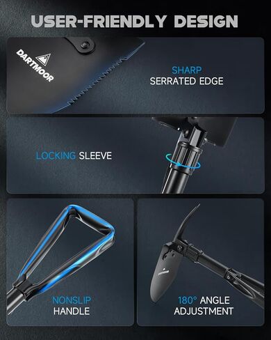 مجرفة صغيرة قابلة للطي من الفولاذ عالي الكربون، خفيفة الوزن محمولة في الهواء الطلق، مجرفة صغيرة قابلة للطي، أداة ترسيخ، التخييم، المشي لمسافات طويلة، الحفر، حقيبة الظهر، طوارئ السيارة in Kuwait