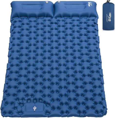 HiiPeak Sleeping Pad for Camping- Ultralight Inflatable Sleeping Mat with Built-in Foot Pump & Pillow, Upgraded Compact Camping Air Mattress for Camping, Backpacking, Hiking in Saudi Arabia