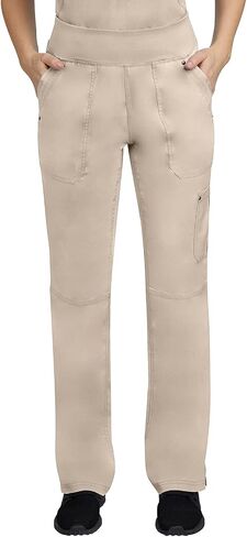 Healing Hands Scrub Set For Women with 7 Pockets, V-Neck Scrub Top 2245 and Knit Waistband Scrub Pant 9133, Khaki- M Top/M Pant in Saudi Arabia