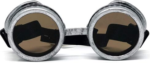 STORM BUY ] Steampunk Style Metallic Scientist Time Traveler Luxury Class Goggle Halloween Costume Cosplay Party in Saudi Arabia