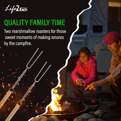 Camp Cooking Utensil Set & Outdoor Kitchen Gear Cookware Kit, Portable Compact Carry Case for Camping, Hiking, Travel, BBQ Grilling Stainless Steel Accessories Spoon & Fork in Saudi Arabia