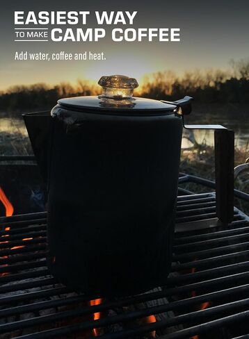 COLETTI Bozeman Percolator Coffee Pot — NO Aluminum or Plastic [9 cup] in Kuwait