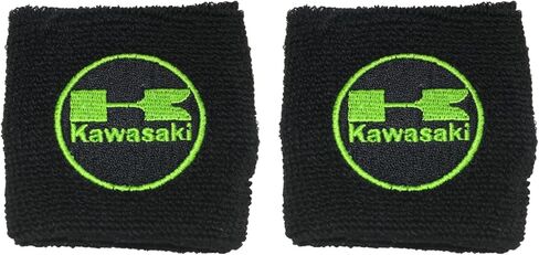 جورب خزان فرامل الدراجات النارية يناسب Kawasaki Ninja ZX6R ZX10R ZX9R ZX12R ZX14R 300 400 650 1000 - غطاء جورب الخزان (أسود وأخضر كاواساكي) 2 عبوة in Kuwait