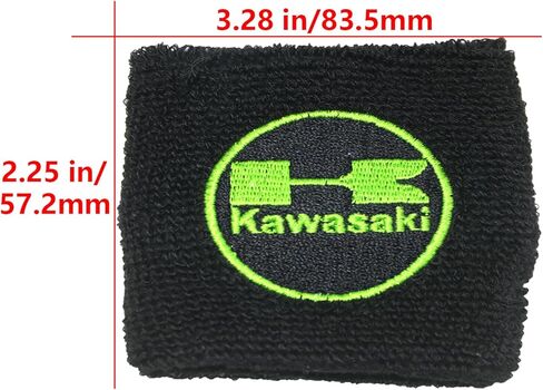جورب خزان فرامل الدراجات النارية يناسب Kawasaki Ninja ZX6R ZX10R ZX9R ZX12R ZX14R 300 400 650 1000 - غطاء جورب الخزان (أسود وأخضر كاواساكي) 2 عبوة in Kuwait