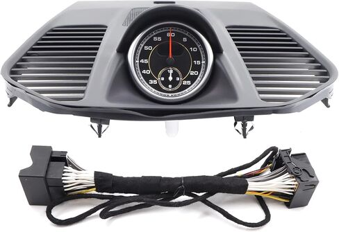 لوحة قيادة مثبتة على ساعة توقيت رياضية لبورشه 911 2013-2019، لوحة سوداء وساعة سوداء in Kuwait