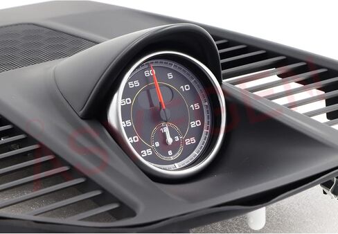 لوحة قيادة مثبتة على ساعة توقيت رياضية لبورشه 911 2013-2019، لوحة سوداء وساعة سوداء in Kuwait