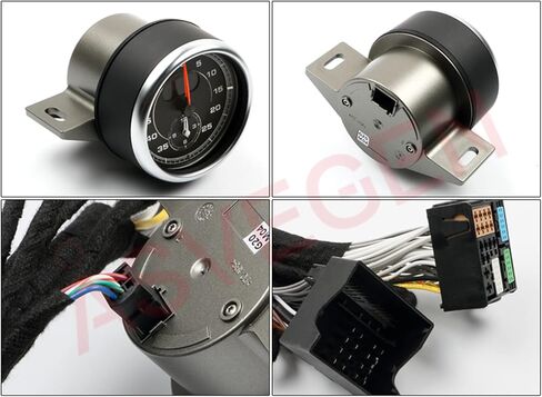 لوحة قيادة مثبتة على ساعة توقيت رياضية لبورشه 911 2013-2019، لوحة سوداء وساعة سوداء in Kuwait