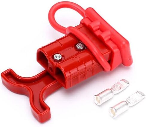 600V 50Amp Red Housing 2 Way Battery Power Cable Connector T-Bar Handle and Dustproof Cover in Saudi Arabia