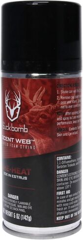 Hunters Specialties Buck Bomb Scent Web Scented Foam String | Hunting Pre/Post Rut Formula Scent Attractant Aerosol Spray, 5 Oz (142g) in Saudi Arabia