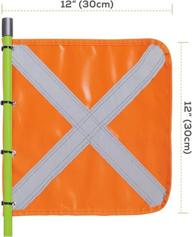 علم أمان الرمال PRO مع قاعدة موصل خفيفة وأسرع وعلم عاكس من مادة PVC شديدة التحمل مقاس 11.8 × 11.8 بوصة، مناسب لمركبات ATV وUTV والطرق الوعرة وسيارات الجيب والشاحنات. يمكن استخدامه بحجم 3.3 بوصة أو 6.6 بوصة أو 10 بوصة. in Kuwait