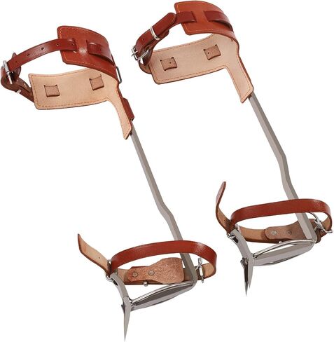 Tree Climbing Spikes, Adjustable Climbing Set with Non-Slip Pedal Tree Climbing Tool for Climbing Trees Outdoor in Saudi Arabia