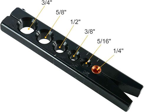 مجموعة أدوات حرق الأنابيب المخروطية من DasMarine 6 مقاسات من 1/4 بوصة إلى 3/4 بوصة 45 درجة زاوية مخروطية غريب الأطوار لتطبيقات خط فرامل تبريد الغاز المائي in Kuwait