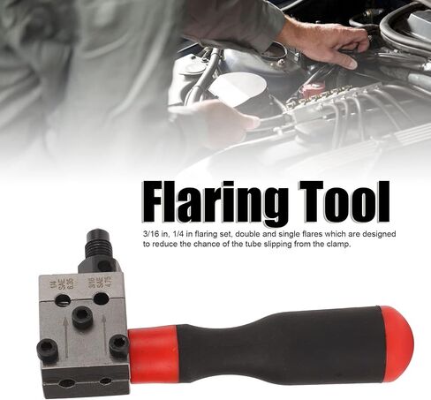 b0c318bfvn, Acouto Brake Line Flaring Tool Kit 0.1875in 0.25in Copper Tube Brake Line Single Double Tool Adapter Universal Auto Repair Tools Automotive Flaring Tool Set in Saudi Arabia