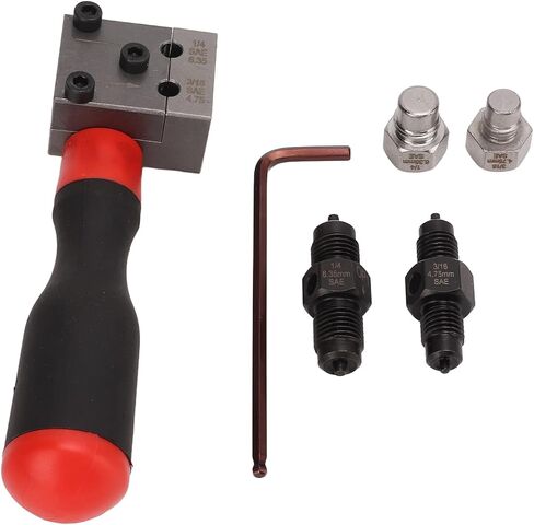 b0c318bfvn, Acouto Brake Line Flaring Tool Kit 0.1875in 0.25in Copper Tube Brake Line Single Double Tool Adapter Universal Auto Repair Tools Automotive Flaring Tool Set in Saudi Arabia