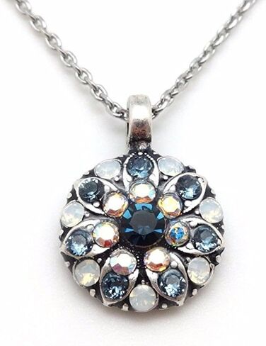 قلادة ماريانا مود نيلي سيلفرتون جارديان آنجل مزيج كريستال أزرق وأبيض 1069 in Kuwait