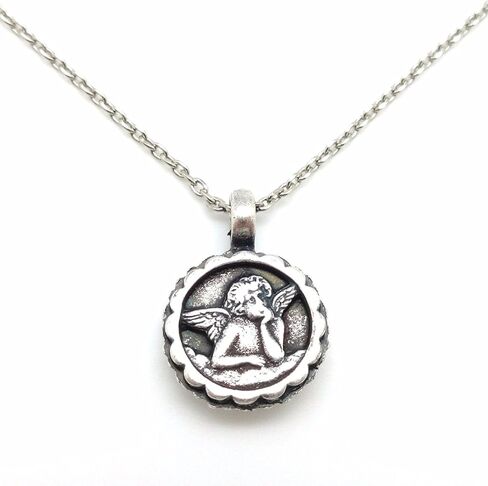 قلادة ماريانا مود نيلي سيلفرتون جارديان آنجل مزيج كريستال أزرق وأبيض 1069 in Kuwait