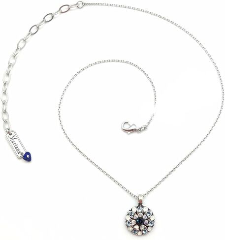 قلادة ماريانا مود نيلي سيلفرتون جارديان آنجل مزيج كريستال أزرق وأبيض 1069 in Kuwait