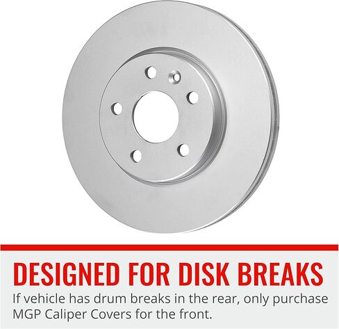 أغطية فرجار MGP (14234SBOWRD) غطاء فرجار أمامي وخلفي منقوش عليه "ربطة عنق" مع لمسة نهائية من مسحوق أحمر وشخصيات فضية، (مجموعة من 4) in Kuwait