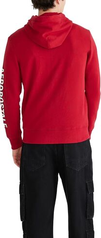 AEROPOSTALE Men's Aero Logo Full Zip Hoodie-Left Chest in Saudi Arabia