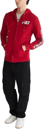 AEROPOSTALE Men's Aero Logo Full Zip Hoodie-Left Chest in Saudi Arabia