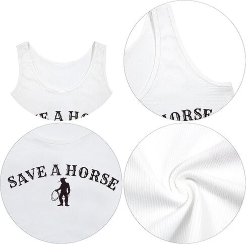Country Concert Outfits for Women Cowgirl Tank Tops Western Cowboy Crop Tops Summer Cami Sleeveless Shirt in Kuwait