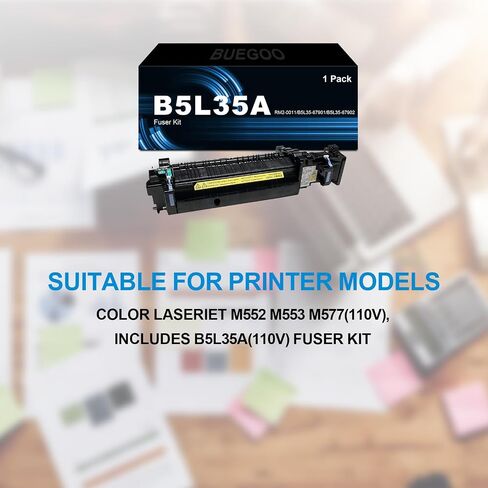 B5L35A Fuser Kit Compatible with Color Enterprise M577c M577z M552dn M553dh M553dn M553n M553x M553xm M553dnm M554dn M555dn M555x M577dn M577f M577cm M578dn M578f Printer | 150,000 Pages, 1 Pack in Saudi Arabia