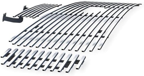 APS Compatible with Ford Excursion 2000-2004 Logo Show Stainless Steel Chrome Horizontal Billet Grille Grill Insert Combo F61142A in Saudi Arabia