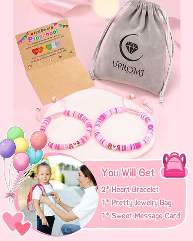 UPROMI First Day of Kindergarten/Preschool Gift, Back to School Bracelet Mommy and Me First Day of School Gifts in Saudi Arabia