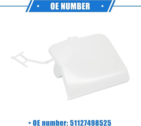 Car Tow Hook Eye Hole Cover Cap Compatible for BMW X3 G08 2018-2020, Durable Plastic White Rear Right in Saudi Arabia